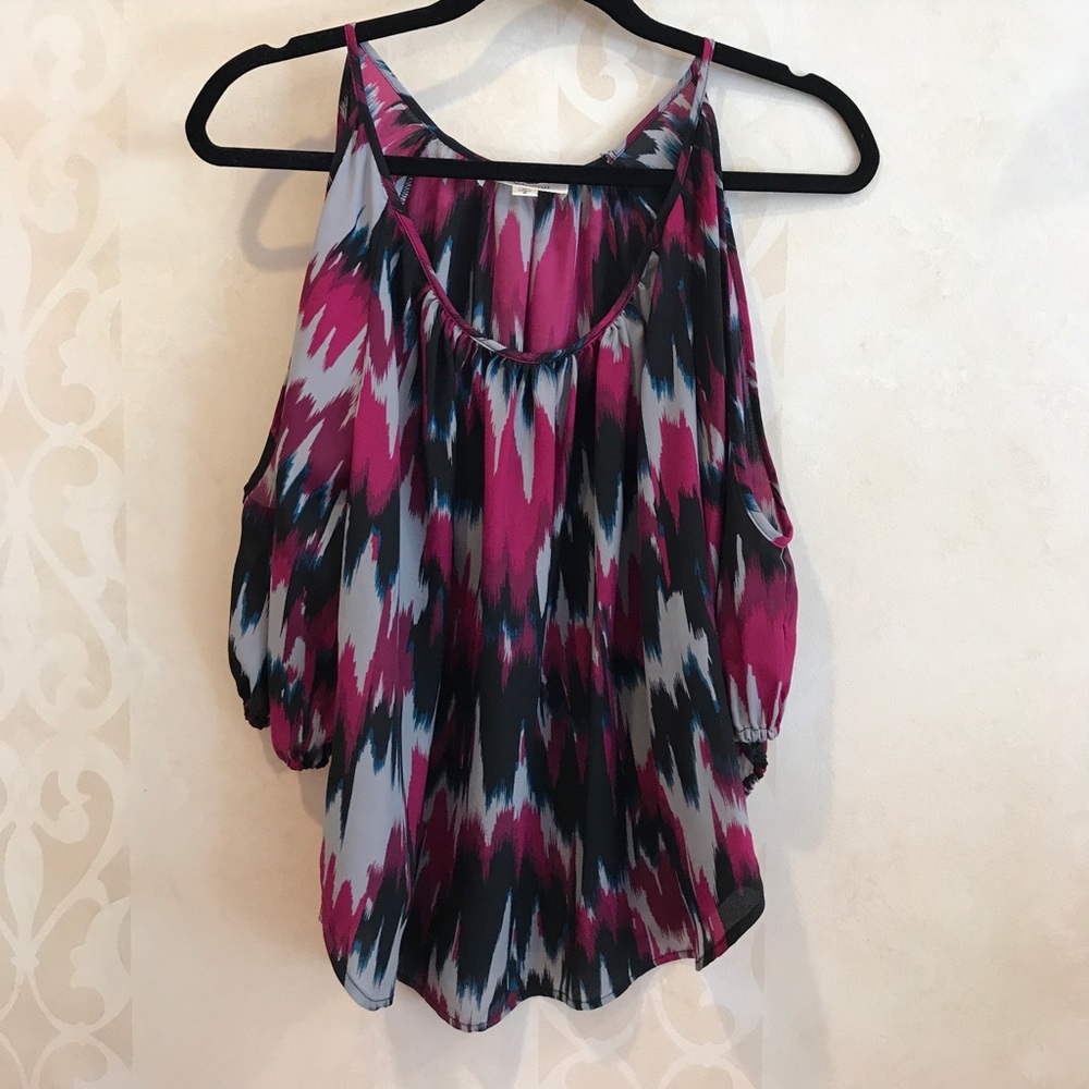 Cold shoulder blouse