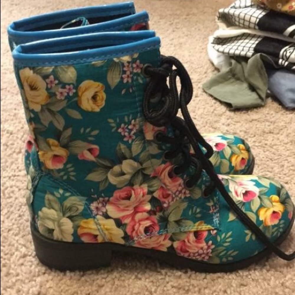 Floral Boots