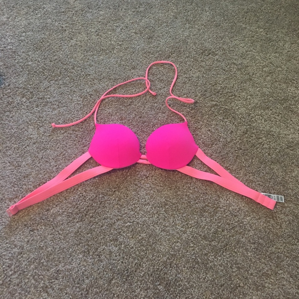 PINK bathing suit top