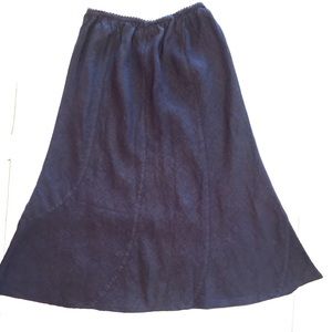KLEEN Gored Linen Skirt