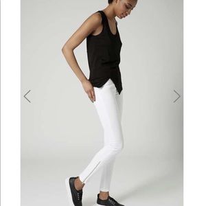 Topshop Moto Zip Jamie Jeans, W26L30