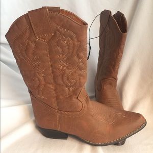 Wet Seal Faux Leather Cowboy Boots