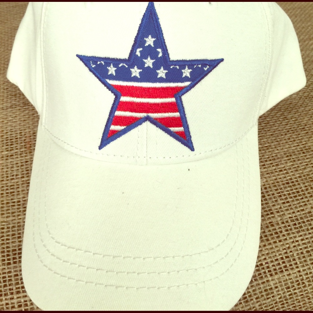NWT Summer  Premium  American Flag Star Hat 🇱🇷