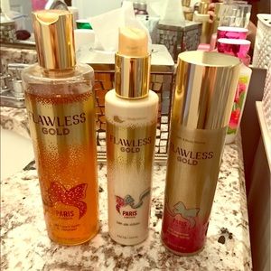 SOLD. Bath & Body Works Flawless Gold Body Set