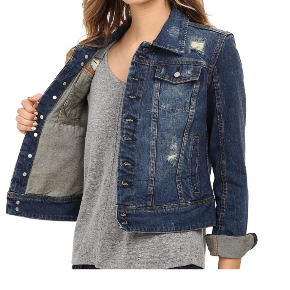 Blank NYC Distressed Denim Jacket