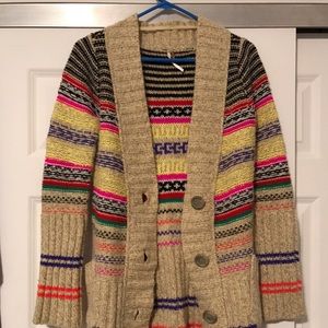 Free People multicolor sweater
