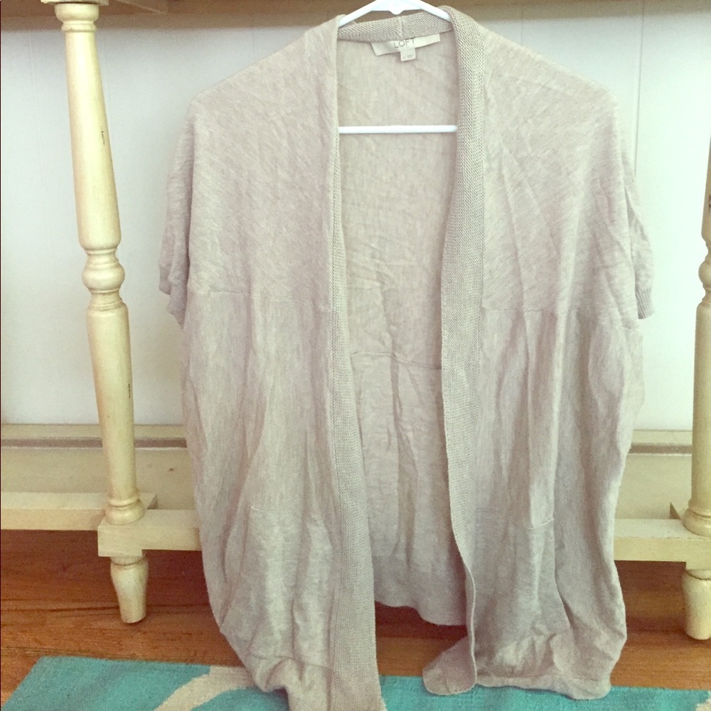 LOFT short sleeve sweater