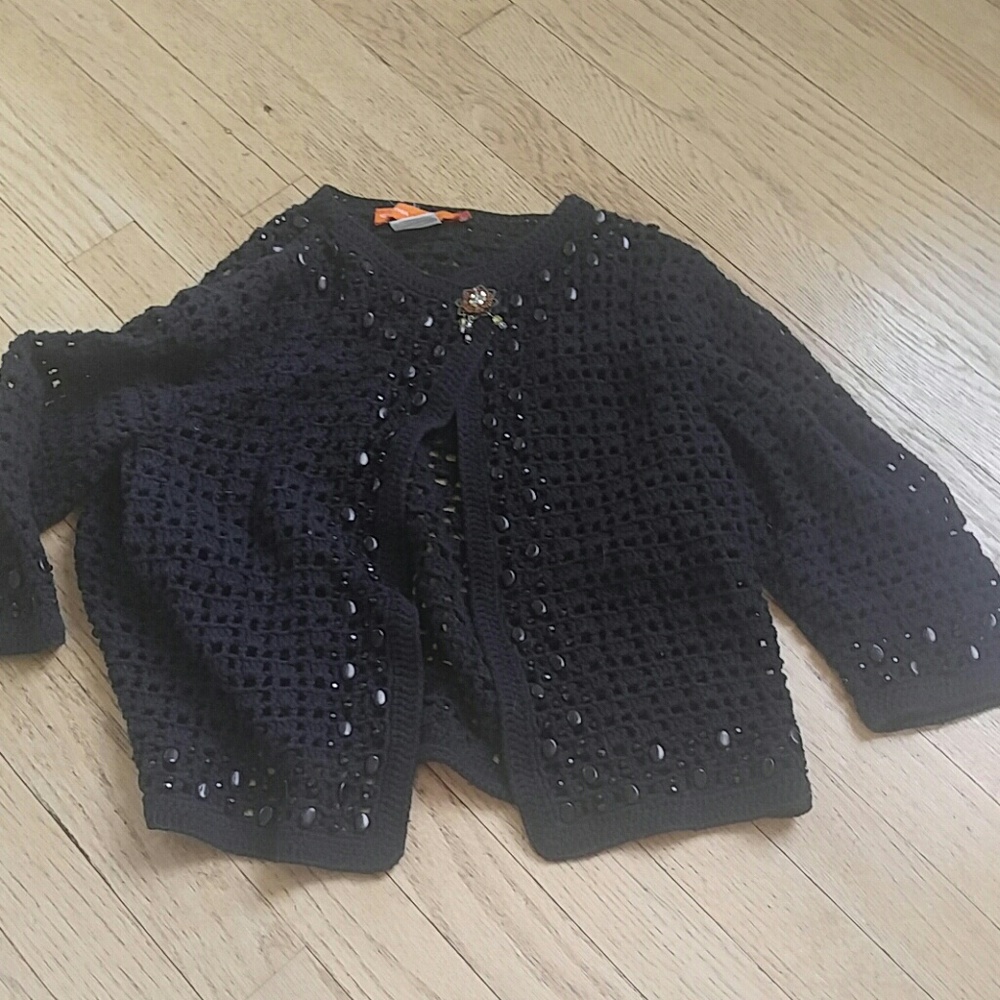 *Cynthia Steffe open beaded cardigan