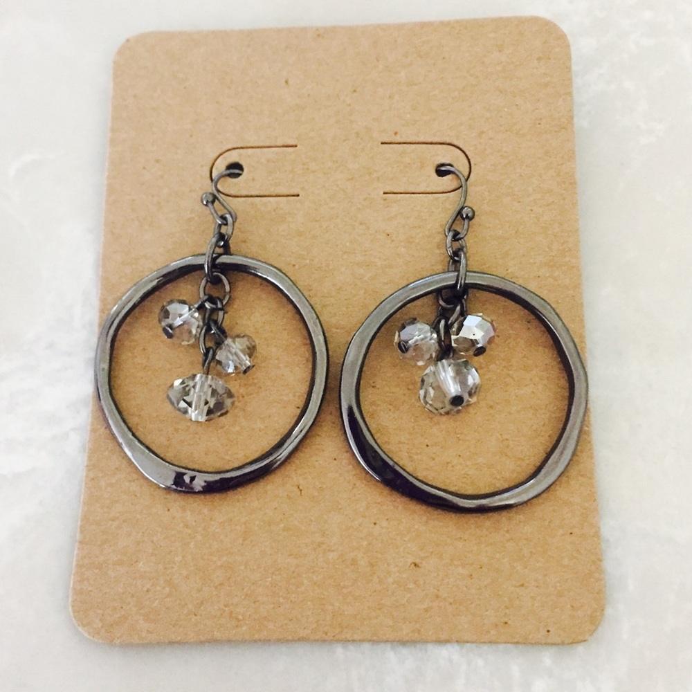 The Limited Drop Earrings Gunmetal