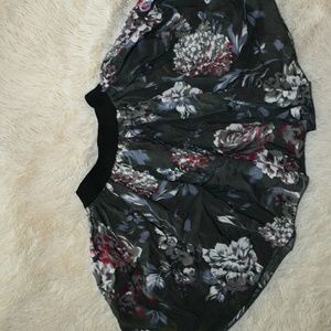Gray Floral skirt
