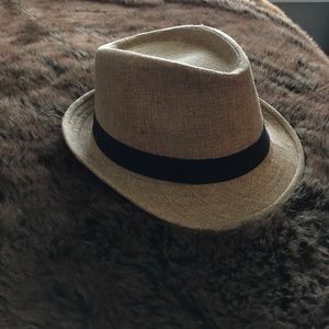 Canvas fedora, like new