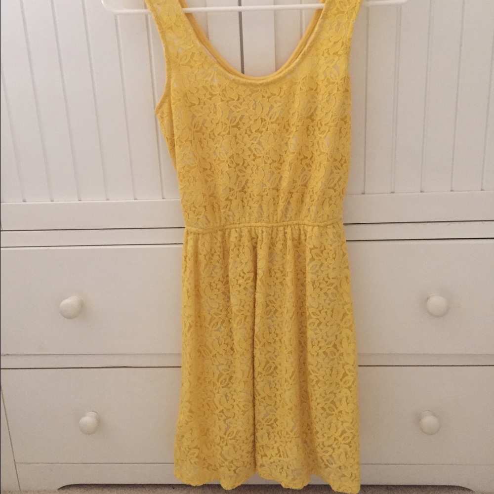 🍋Yellow Floral Dress🍋