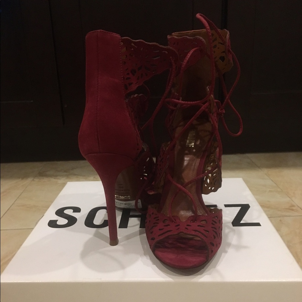 Schutz Laced up Ciara Heels