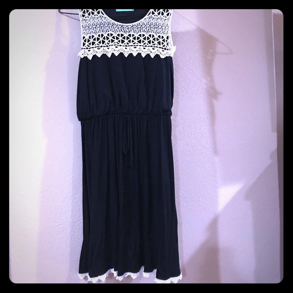 Black Filly Flair Dress with Lace