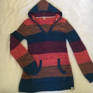 Multi-color knit Roxy hoodie