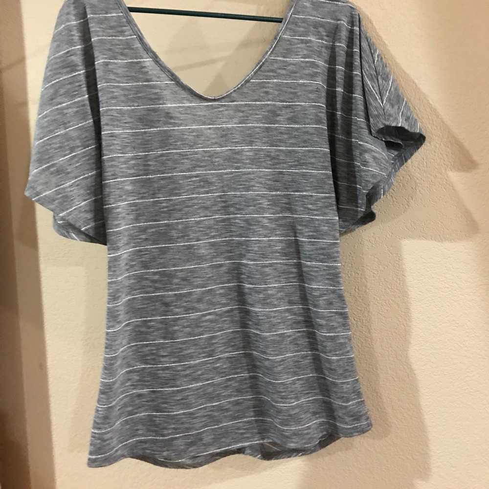 Vanity shirt with criss cross detail
