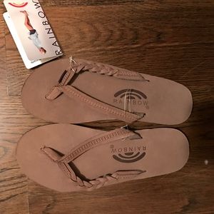 NWT Rainbow Flip Flops