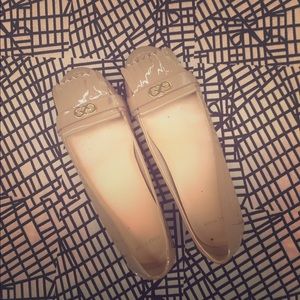 Like new Cole Haan patent nude flats