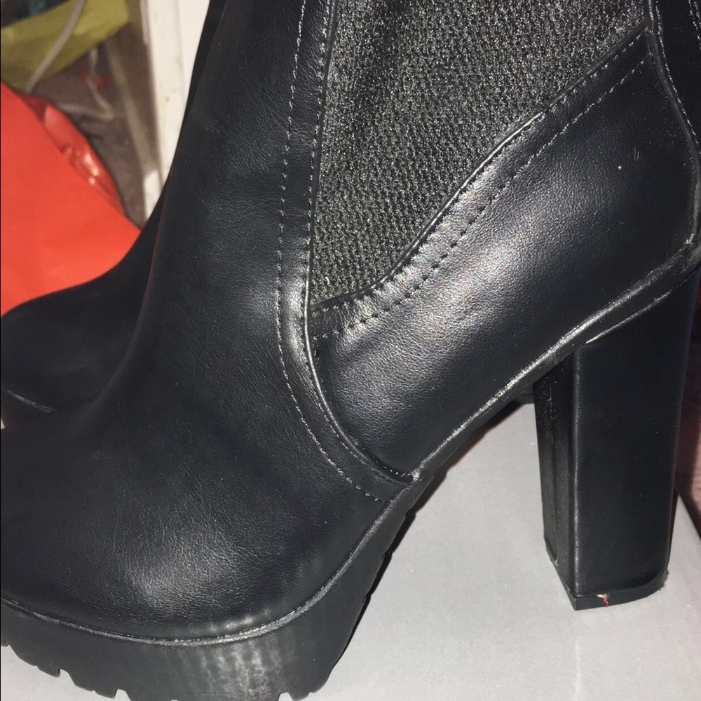 Black High Booties
