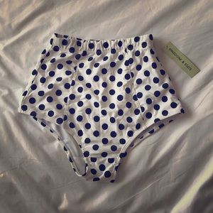 High waisted swim bottoms