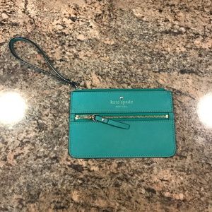 Turquoise Kate Spade Wristlet
