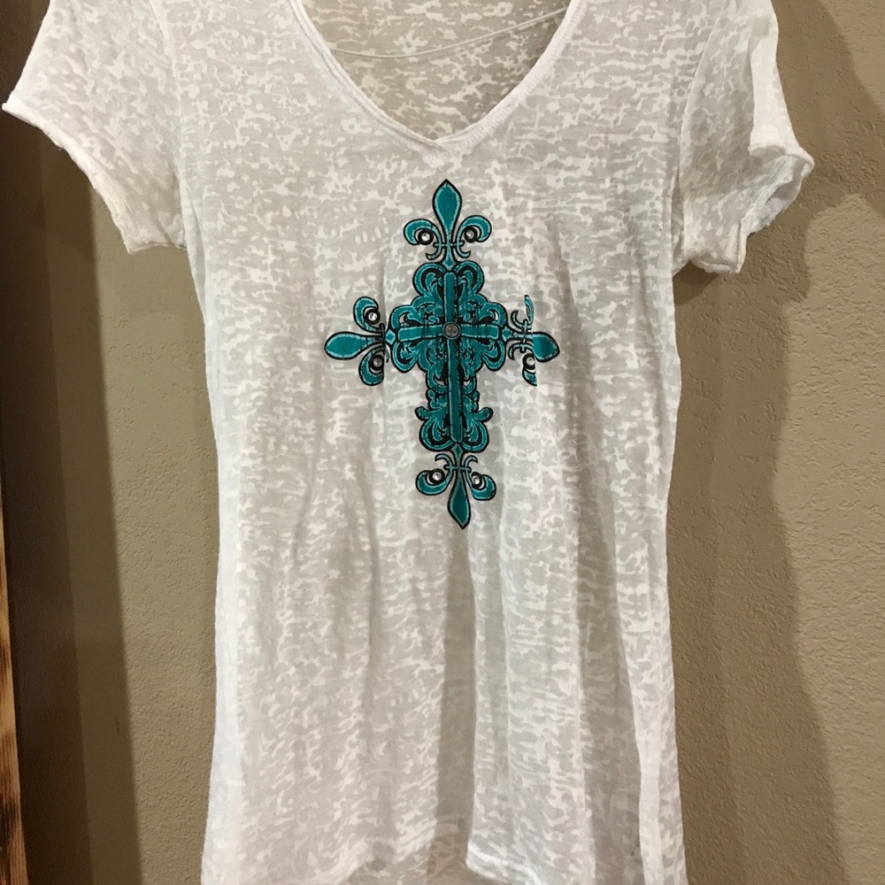White Burnout with Cross detail