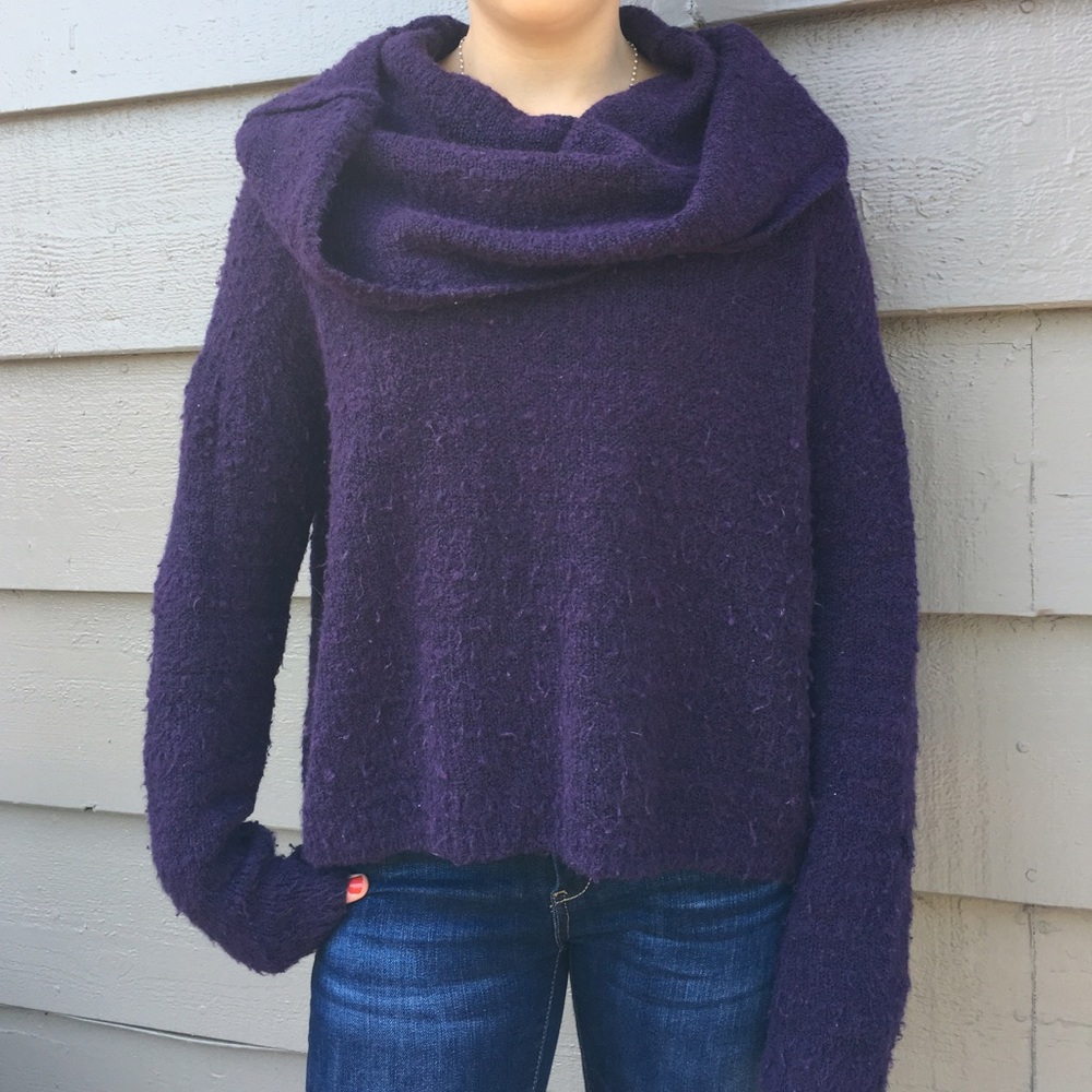 Urban outfitters purple Cowl neck sweater