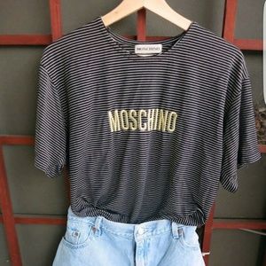 Moschino Shirt Black and White Stripes