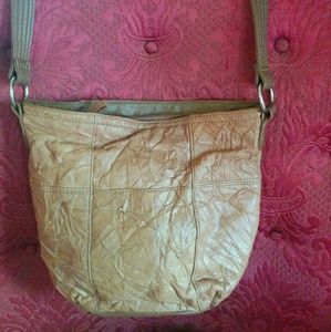 Stone and Co. tan distressed purse