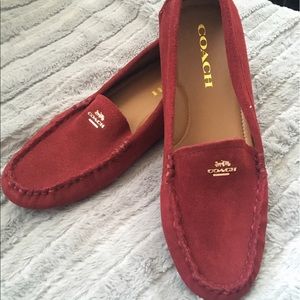 Coach red loafers!