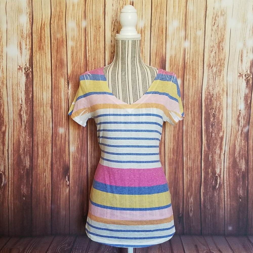 Arizona Jean Company ▪ S/S V-Neck Striped Tee