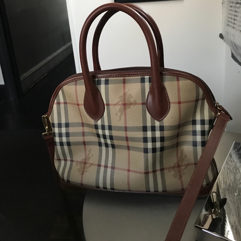 Authentic Burberry London Mini hand bag with strap