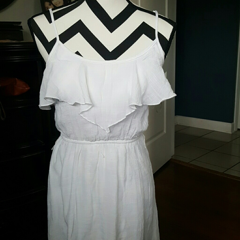 Simple white dress