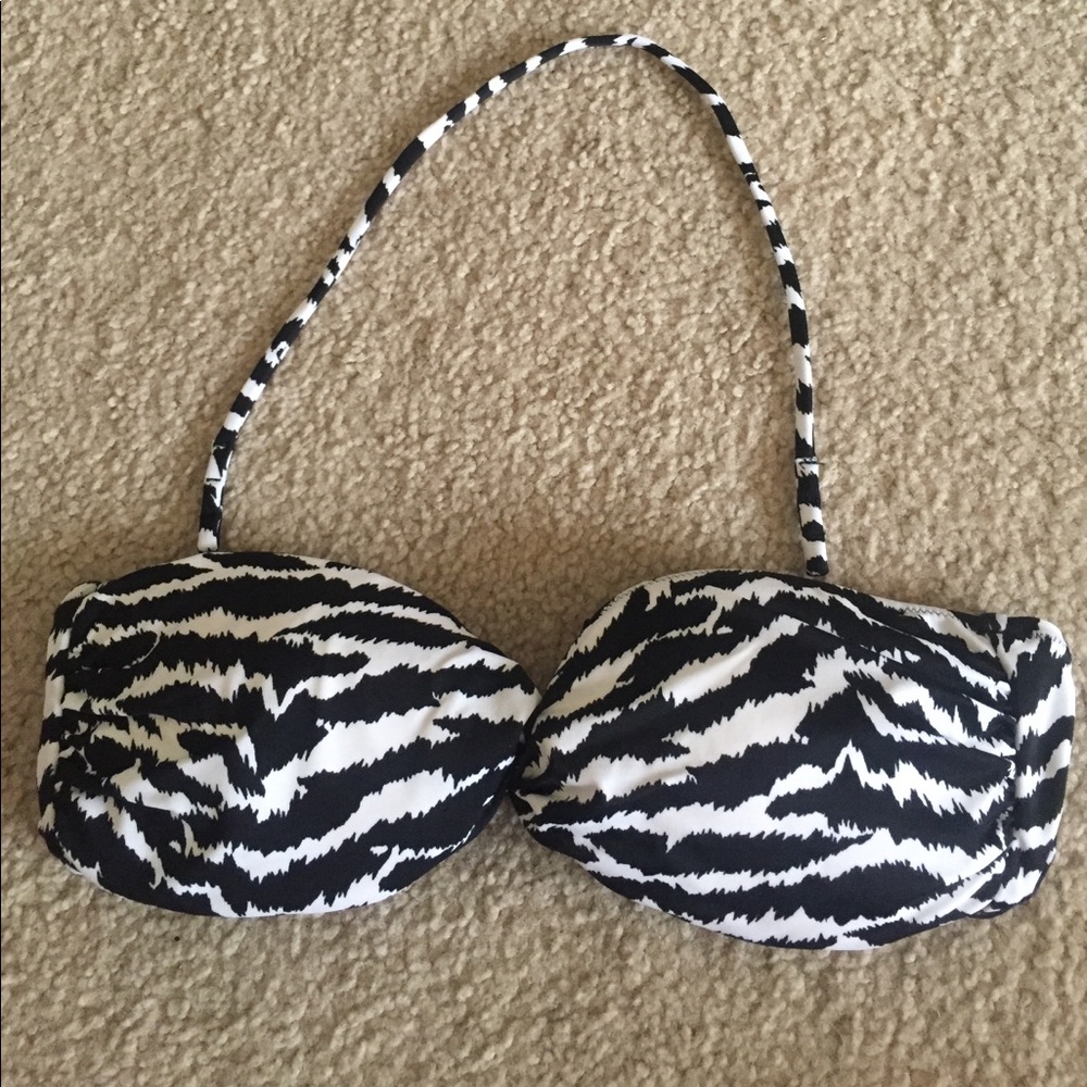 Victoria's Secret Zebra Stripe Bandeau Top