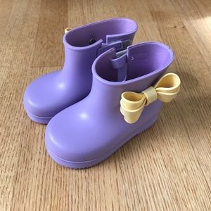 Mini Melissa rain boots, 7/8