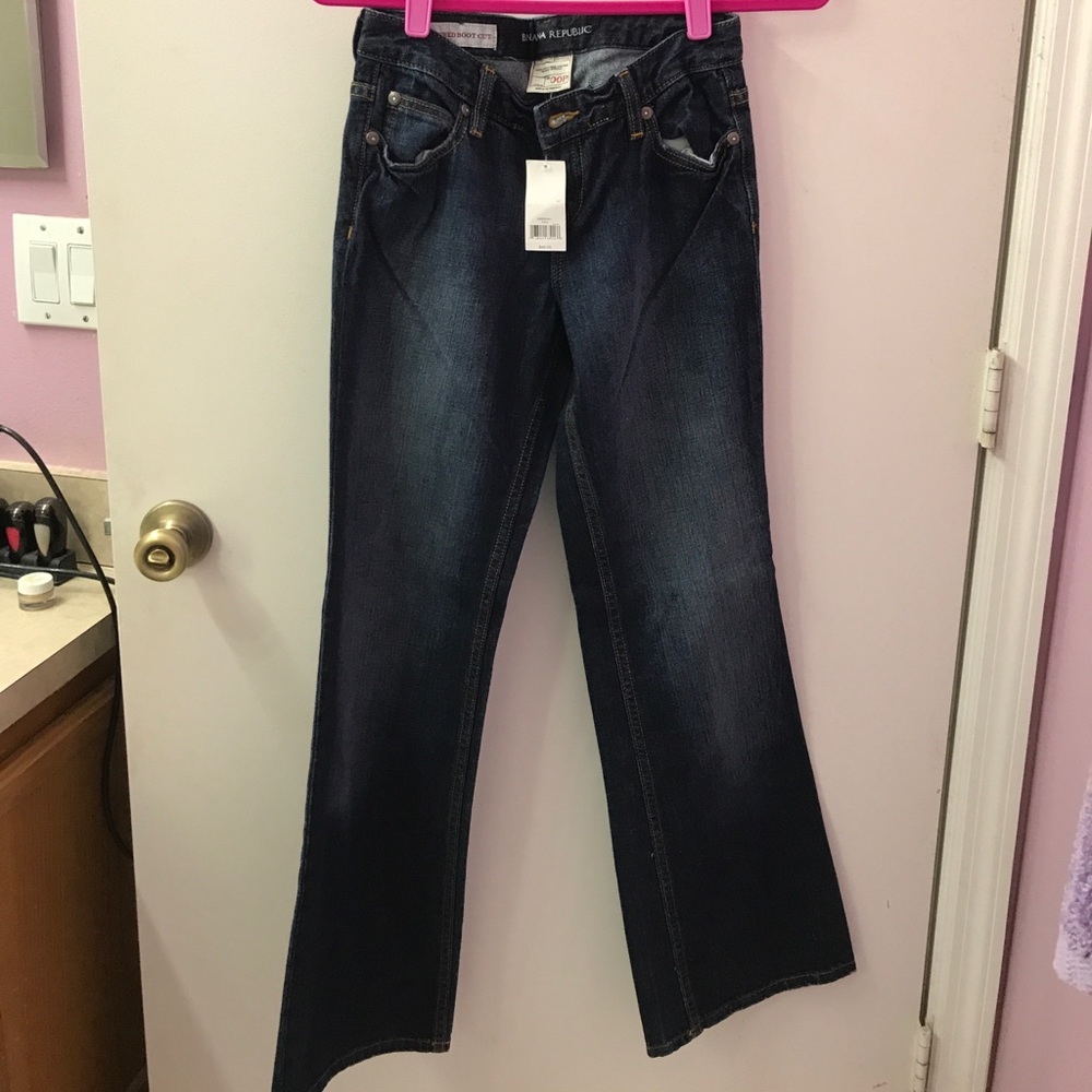 Banana Republic contoured boot cut jeans