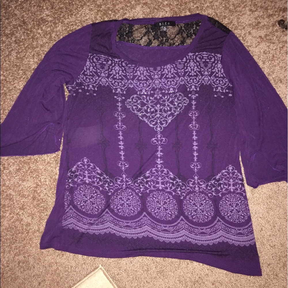 💜💜BLEU💜💜 bling tunic