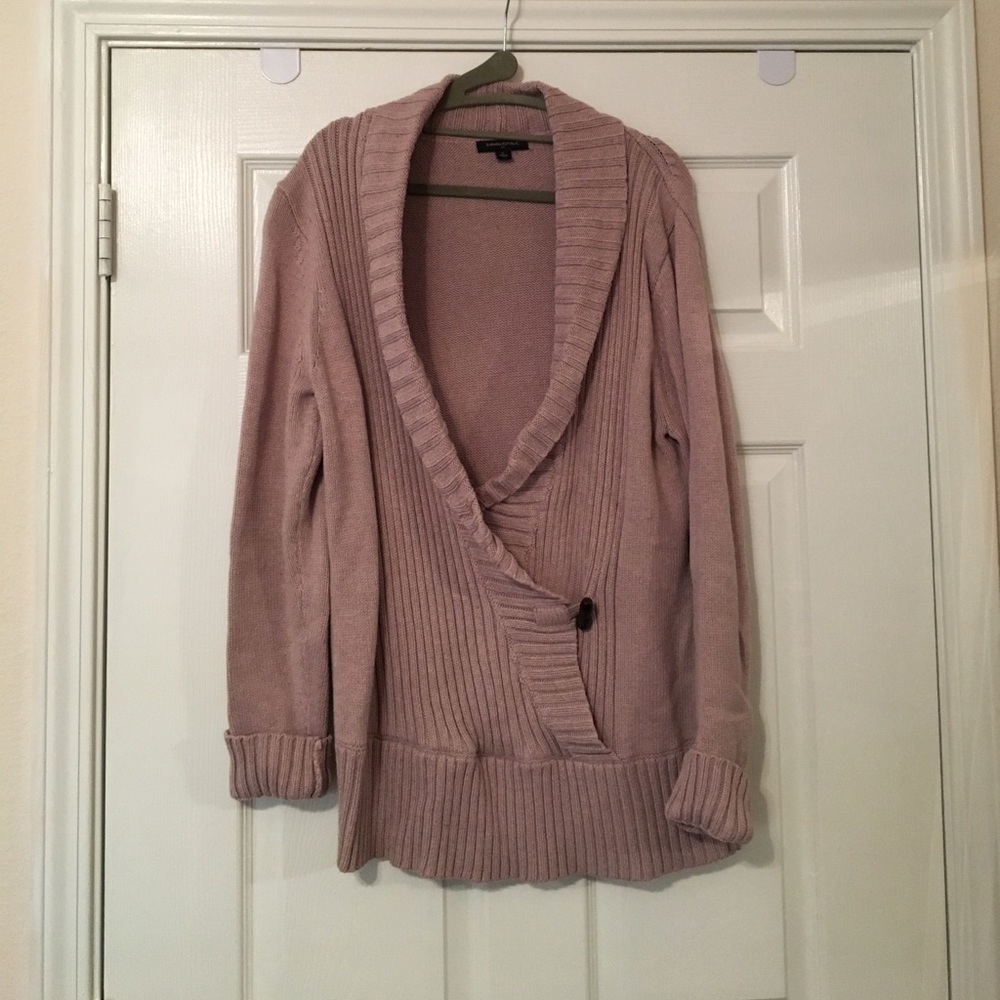 Blush pink banana republic sweater