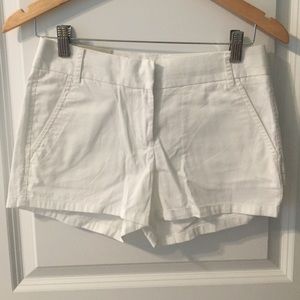Women's white J.Crew chino shorts 00