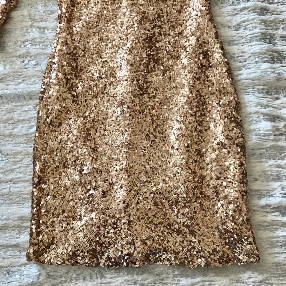 TFNC London Rose Gold Sequins Dress XS NWT - Picture 4 of 8