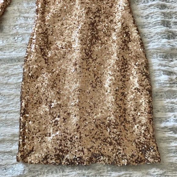 TFNC London Rose Gold Sequins Dress XS NWT - Picture 4 of 8