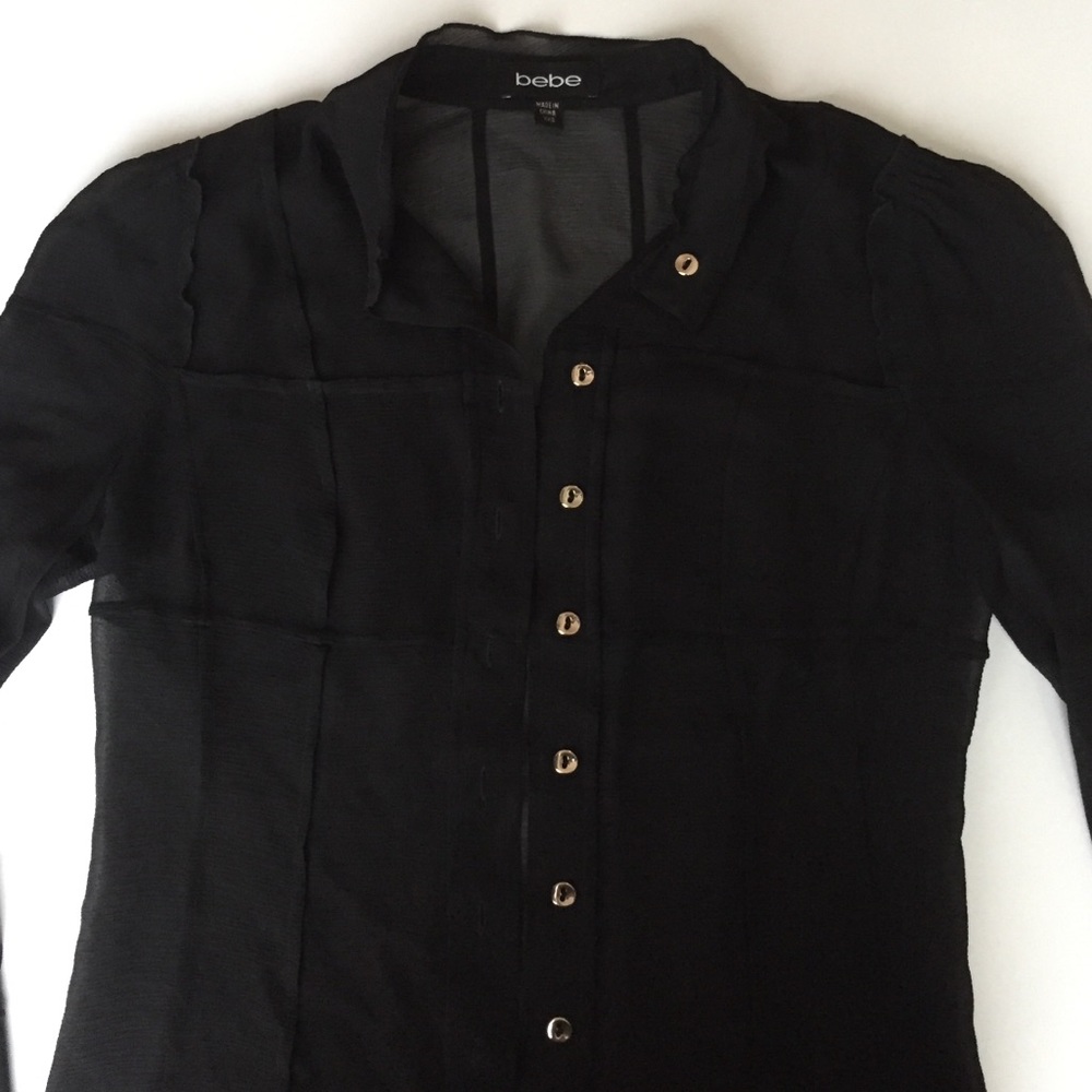 Black blouse from Bebe