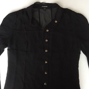 Black blouse from Bebe