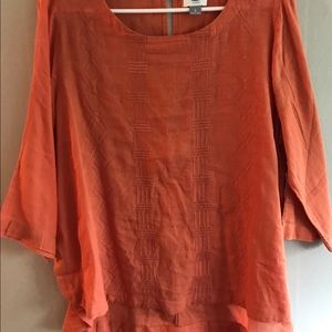 Old navy lite orange tunic size L-NWT