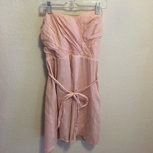 Express size 2 pink strapless dress