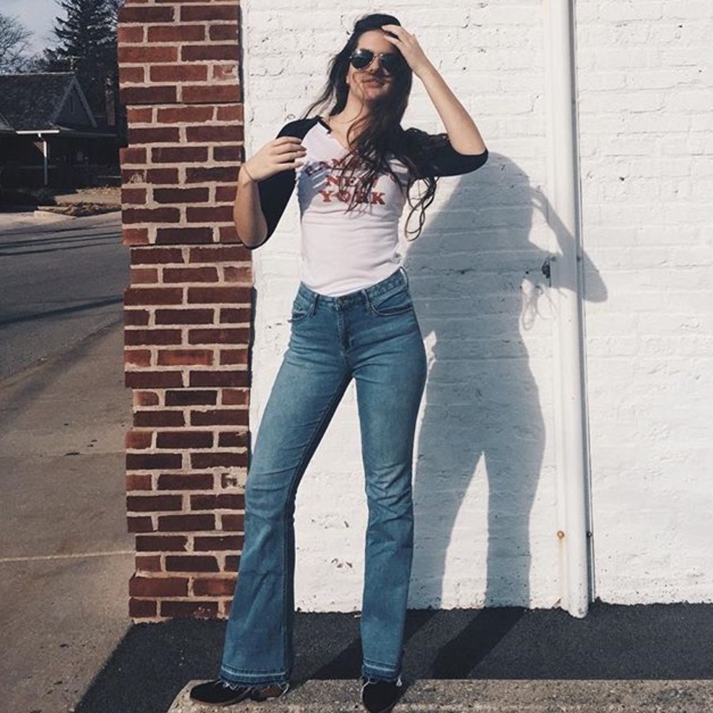 Free people 3/4 tshirt