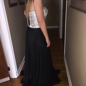 Big bust beautiful prom dress !!! Rhine stone top