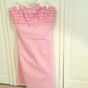 Pink seersucker Lilly Pulitzer dress