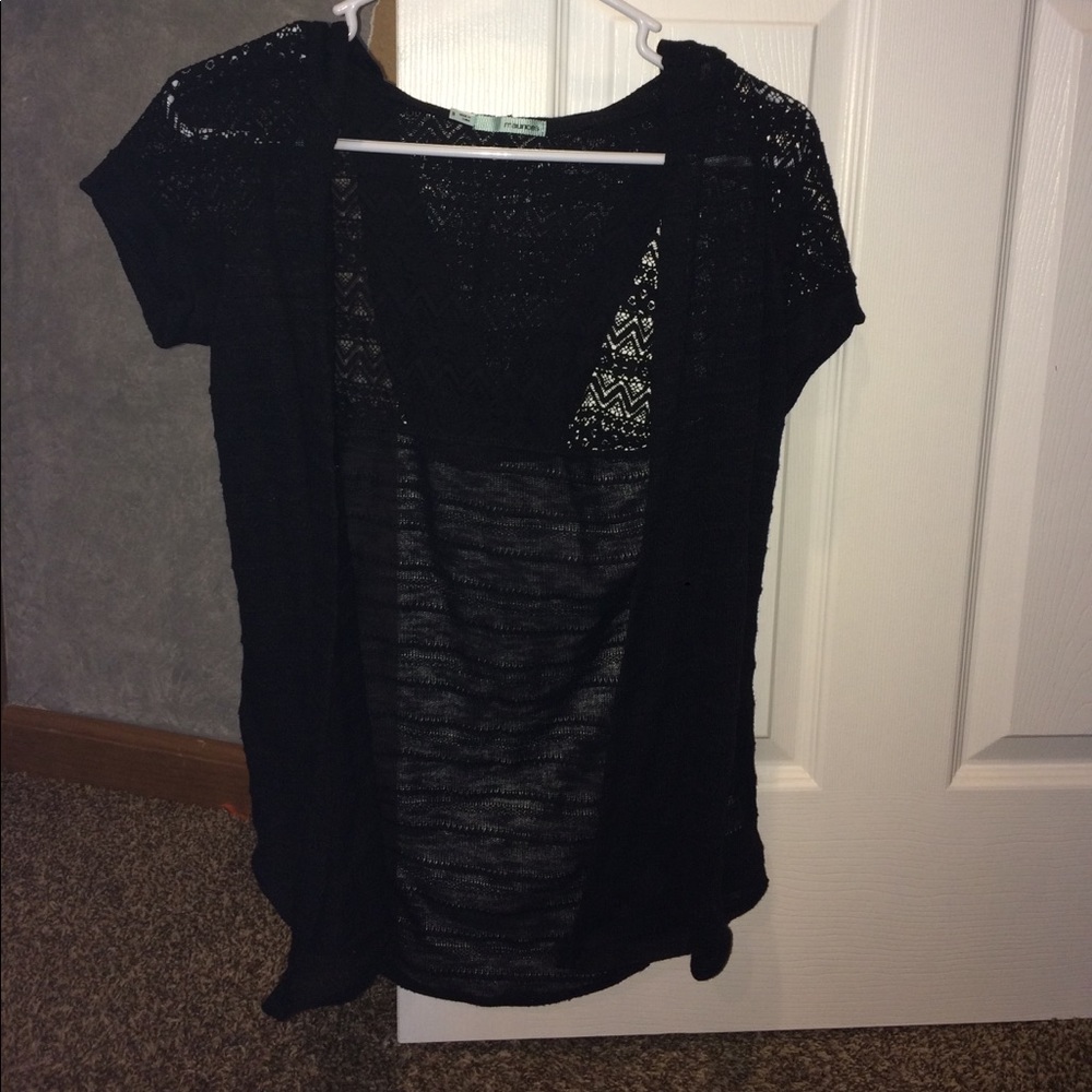 Maurices short sleeve hooded cardigan