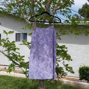 Floral Purple Slip Dress